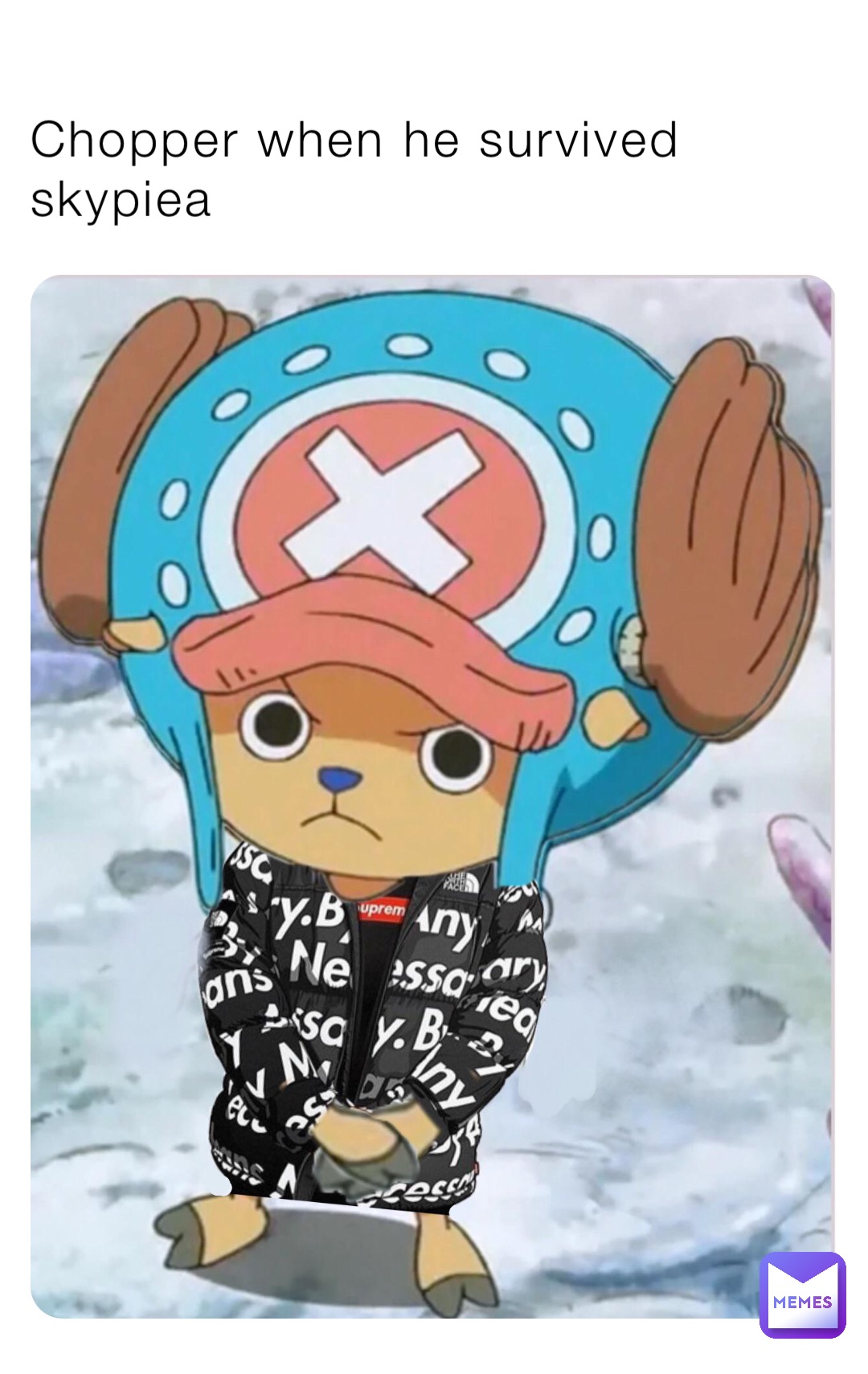 Chopper when he survived skypiea