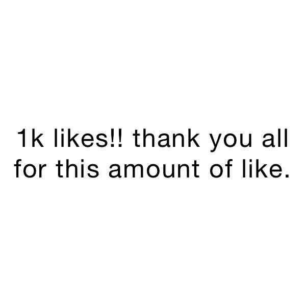 #celebrate #1kfollowers
Thank you all for 1k. I never thought I could reach this many. But thanks to all of you, I have. And I am thankful for it! \ud83c\udf7e\ud83d\udc4c\ud83c\udffb\ud83d\udd25