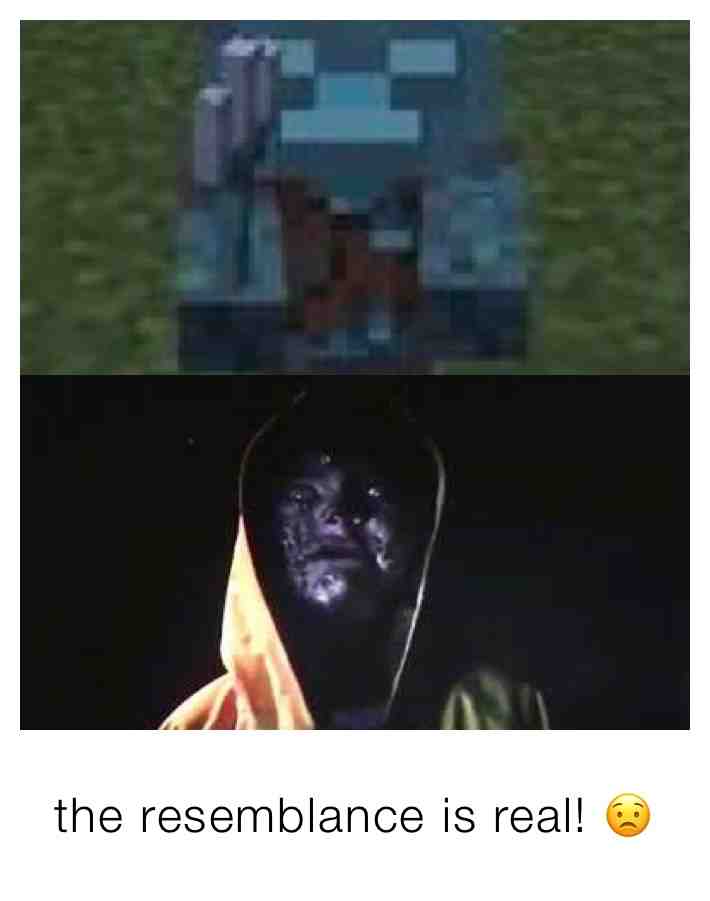 the resemblance is real af! 😈😂 #scary #creepy #minecraft #itchapter2 #it