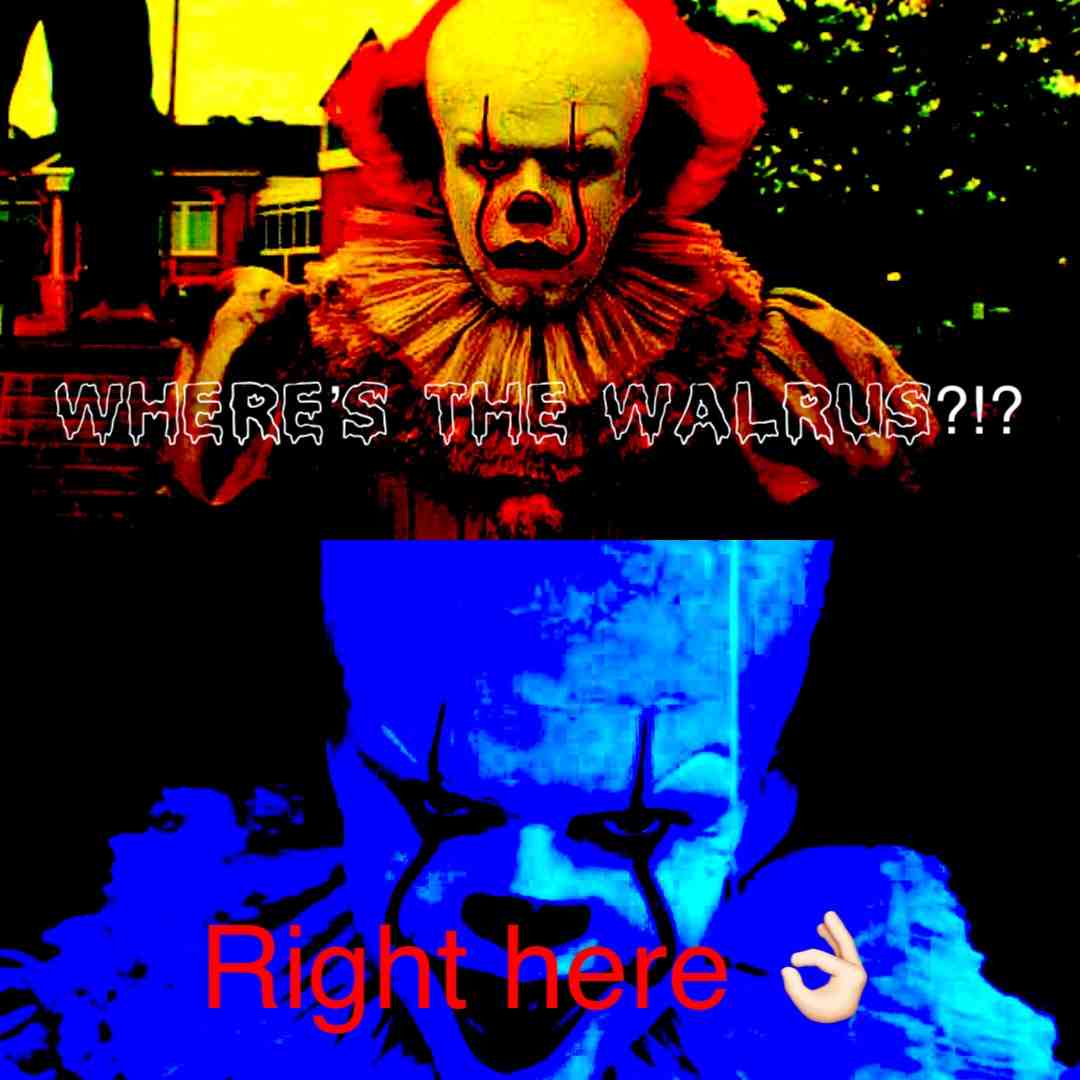 The clown goes wooooooooh!! \ud83d\ude06\ud83e\udd23
#cursed #cursedimages #funny #funnymemes #nocontext #creepy #scary #shitpost #pennywise #it
