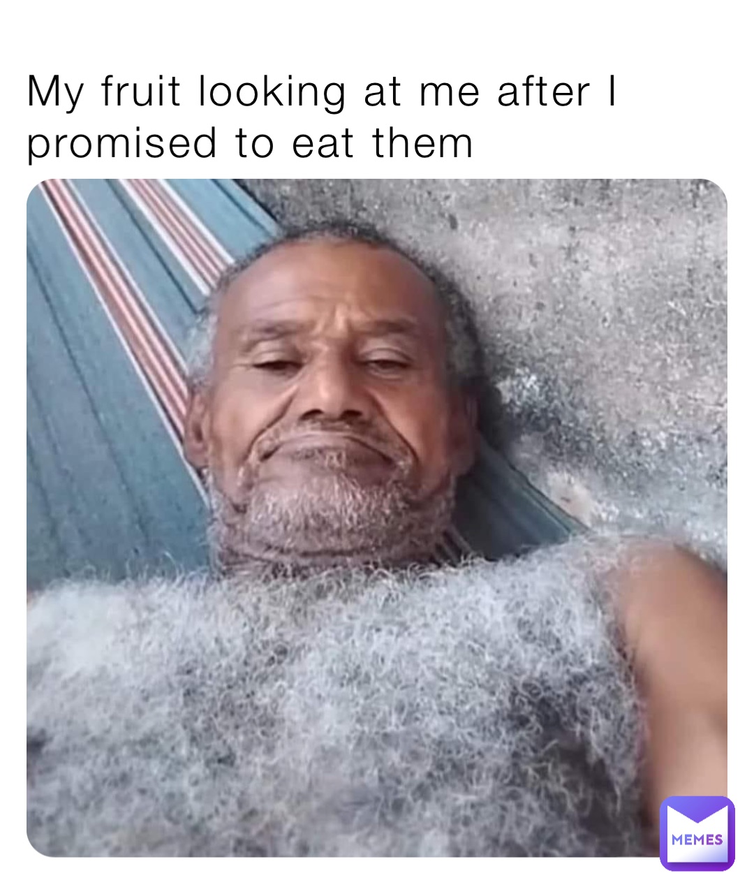 My fruit looking at me after I promised to eat them