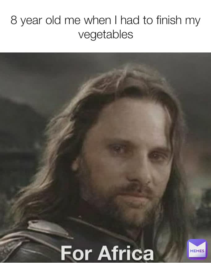 8 year old me when I had to finish my vegetables