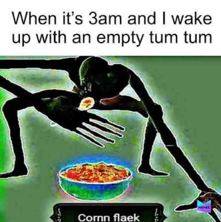 Flaek #memes #demon #breakfast
