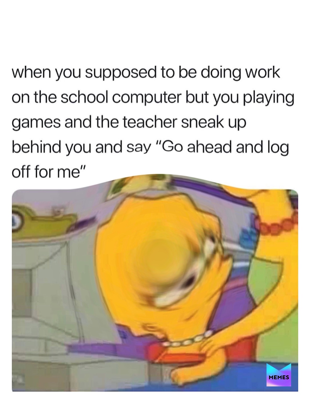 log off computer meme