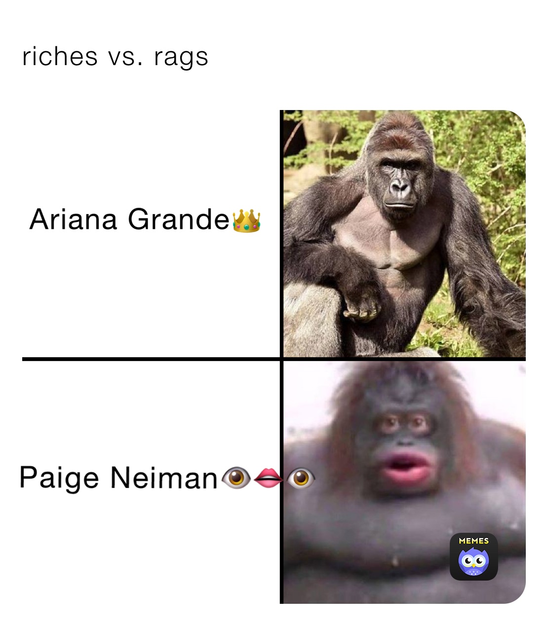 riches vs. rags￼