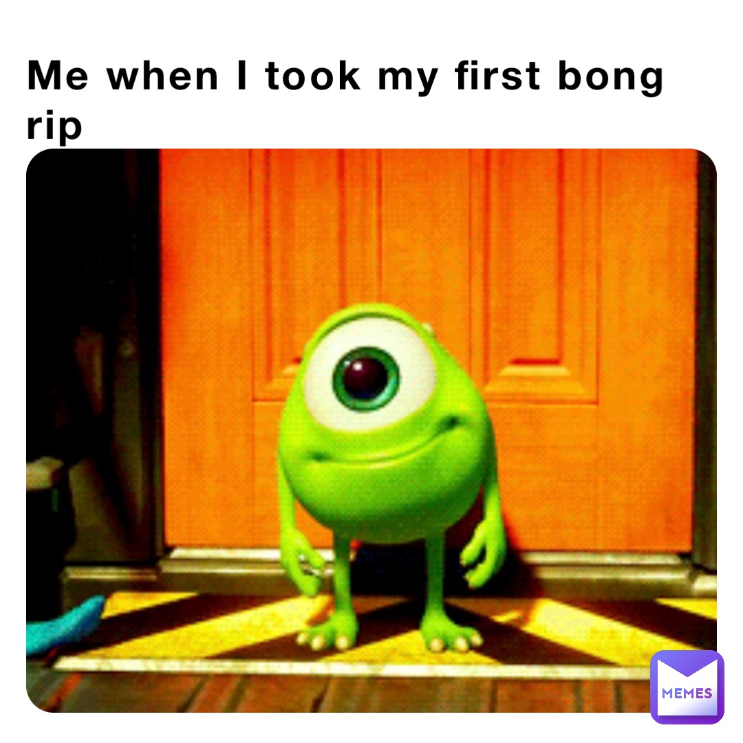 Me when I took my first bong rip