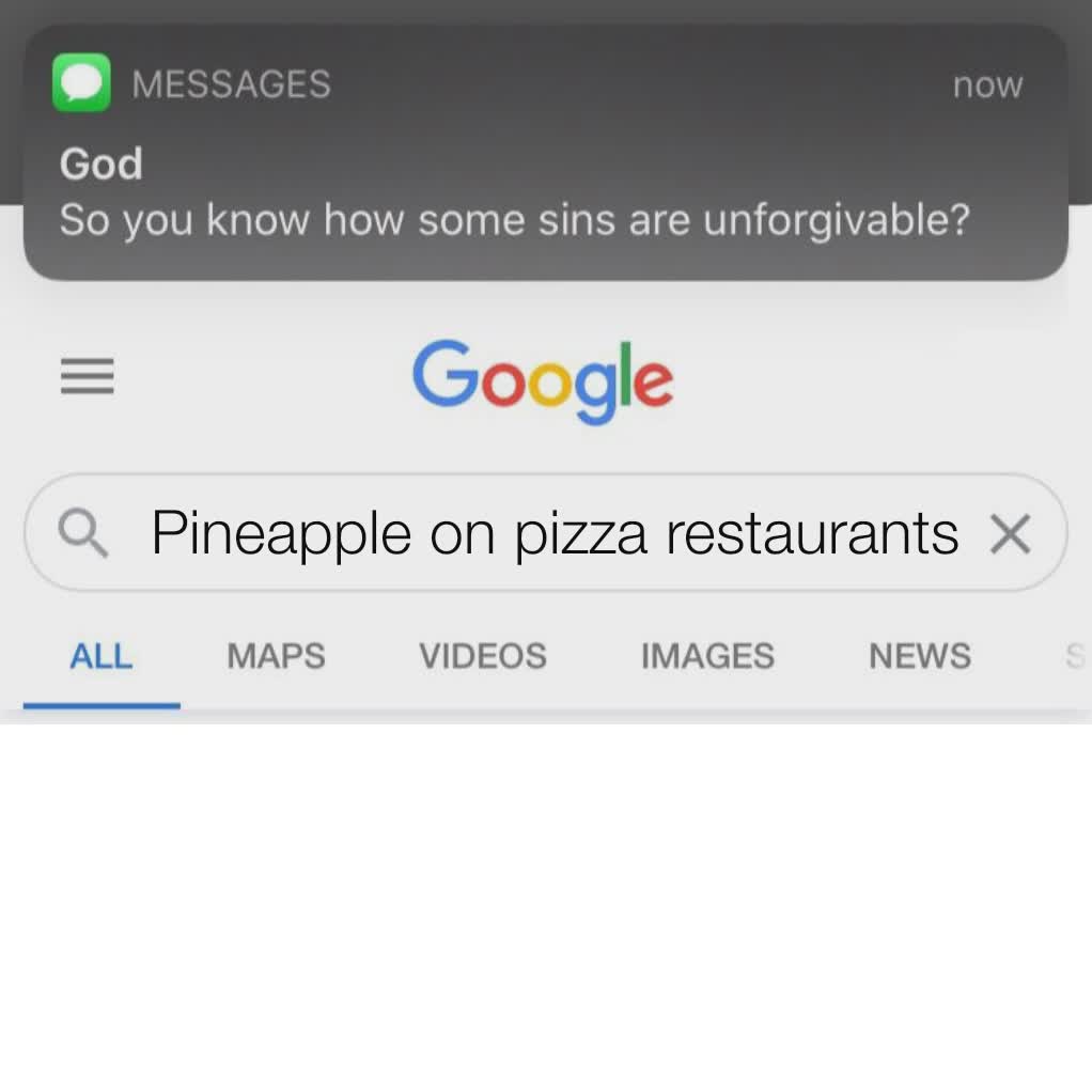 Pineapple on pizza restaurants