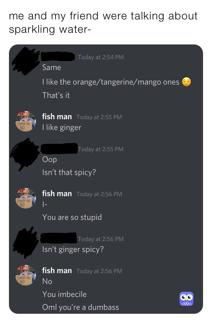 me and my friend were talking about sparkling water-