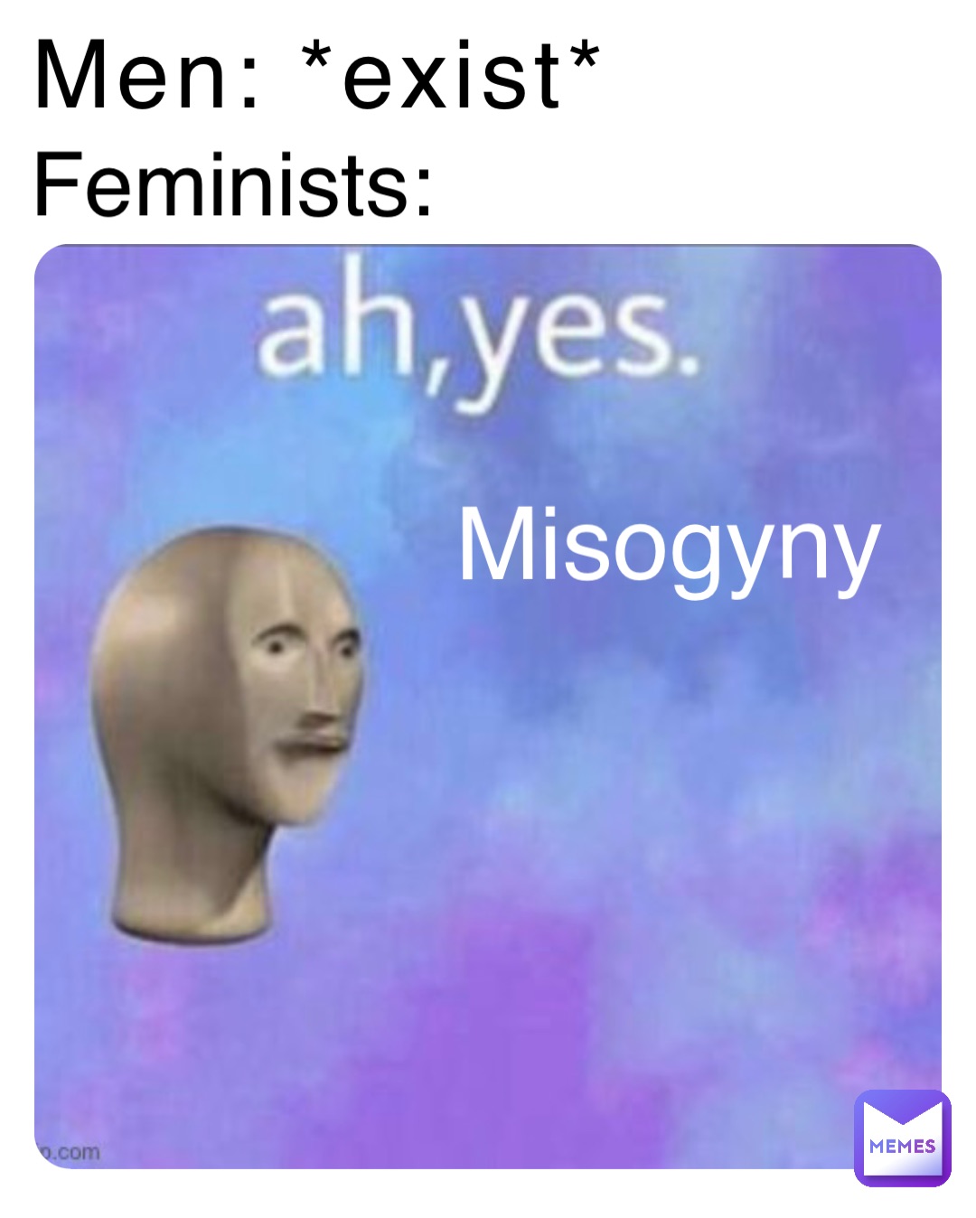 Men: *exist* Feminists: Misogyny
