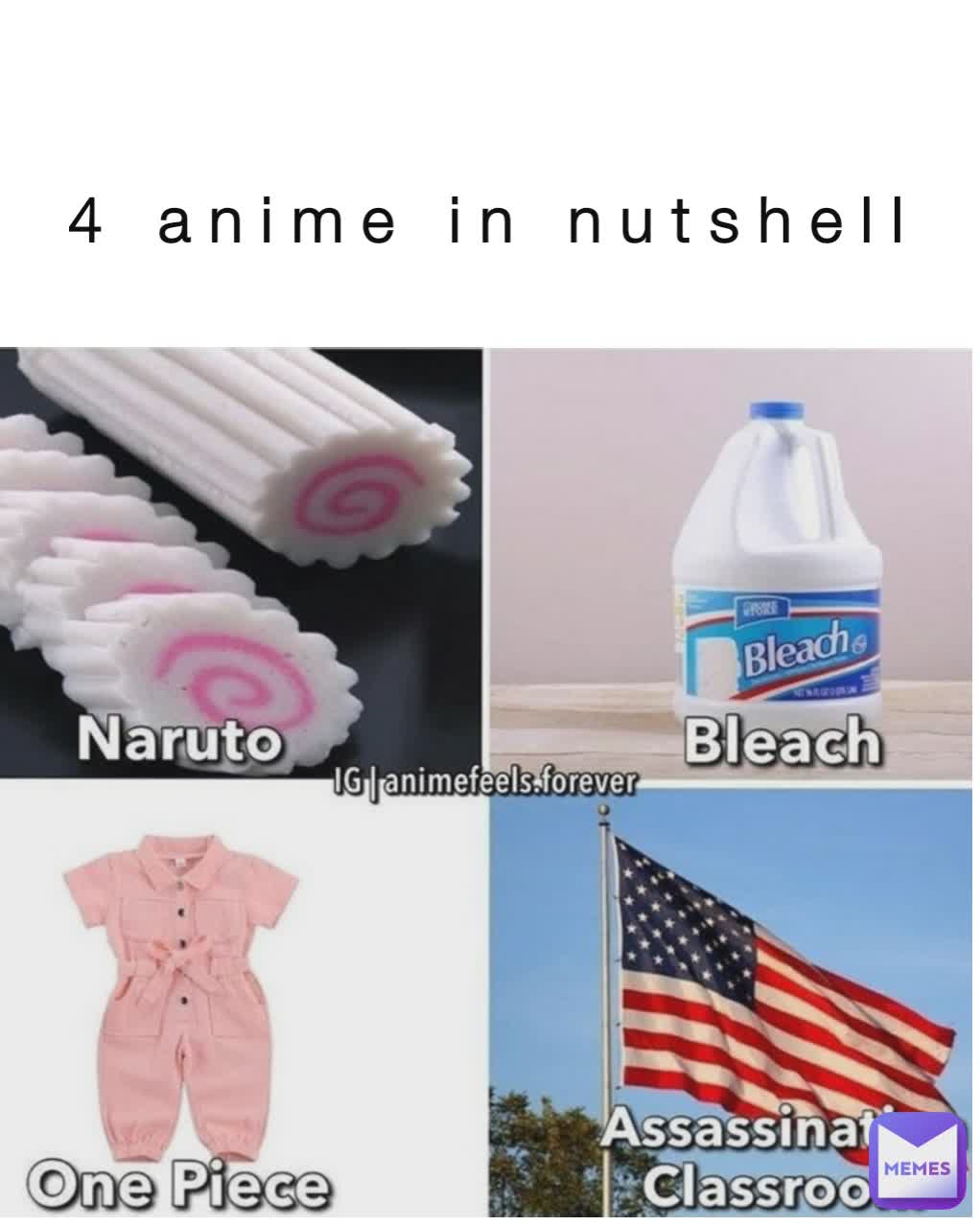 4 anime in nutshell