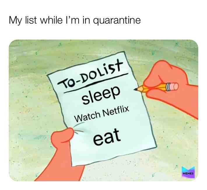 Who am I kidding this is my list for my life  #coronavirus  #covid19  #quarantine