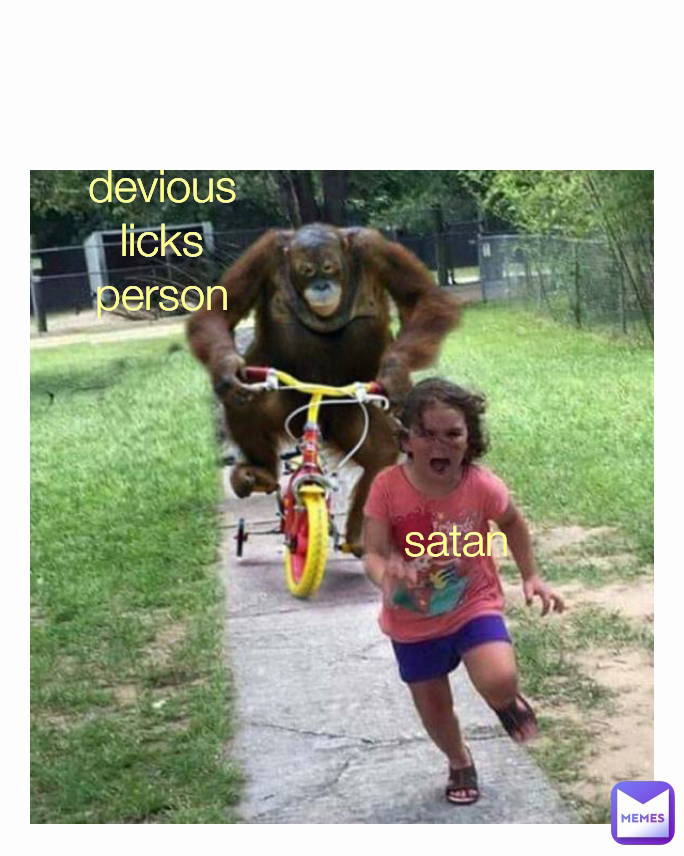 Type Text devious licks person satan