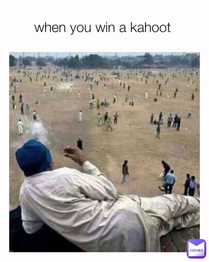when you win a kahoot 
