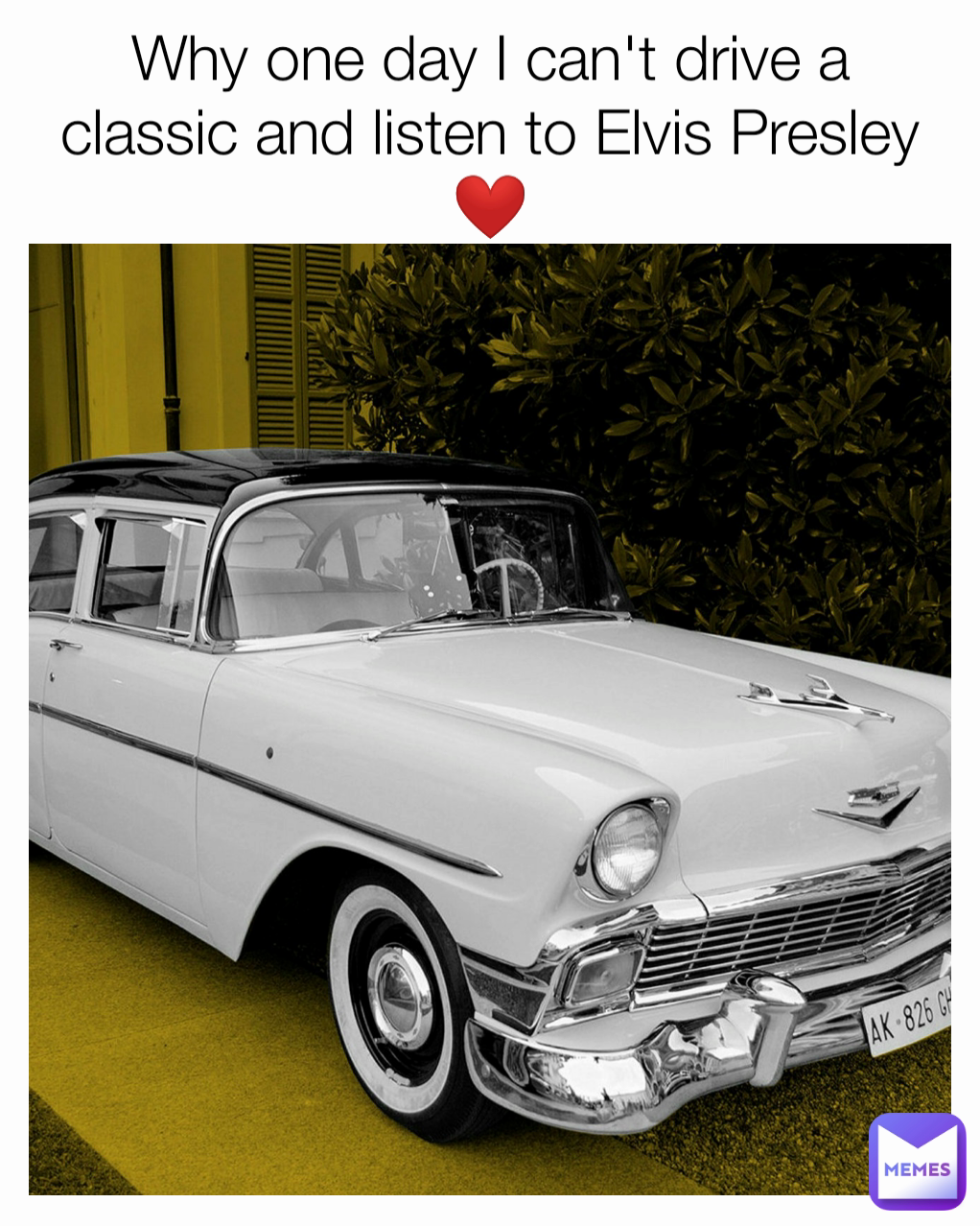 Why one day I can't drive a classic and listen to Elvis Presley ❤️