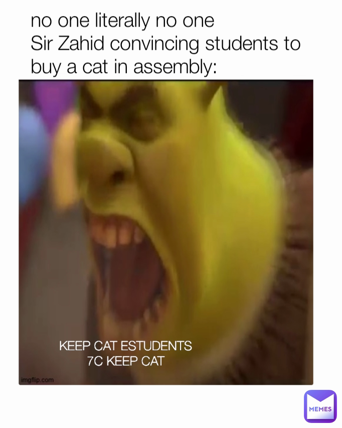 KEEP CAT ESTUDENTS 7C KEEP CAT no one literally no one Sir Zahid ...