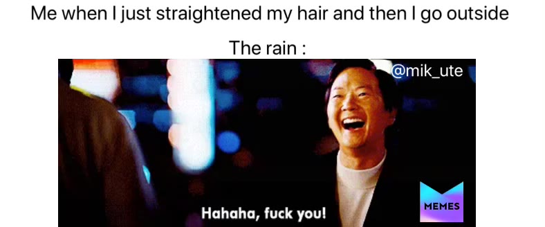 #rain  #straighthair  #curlyhairproblems  #curlyhair  #therain   #memer  #lmao  #true  #relatable  #relatablememes  #teammemes