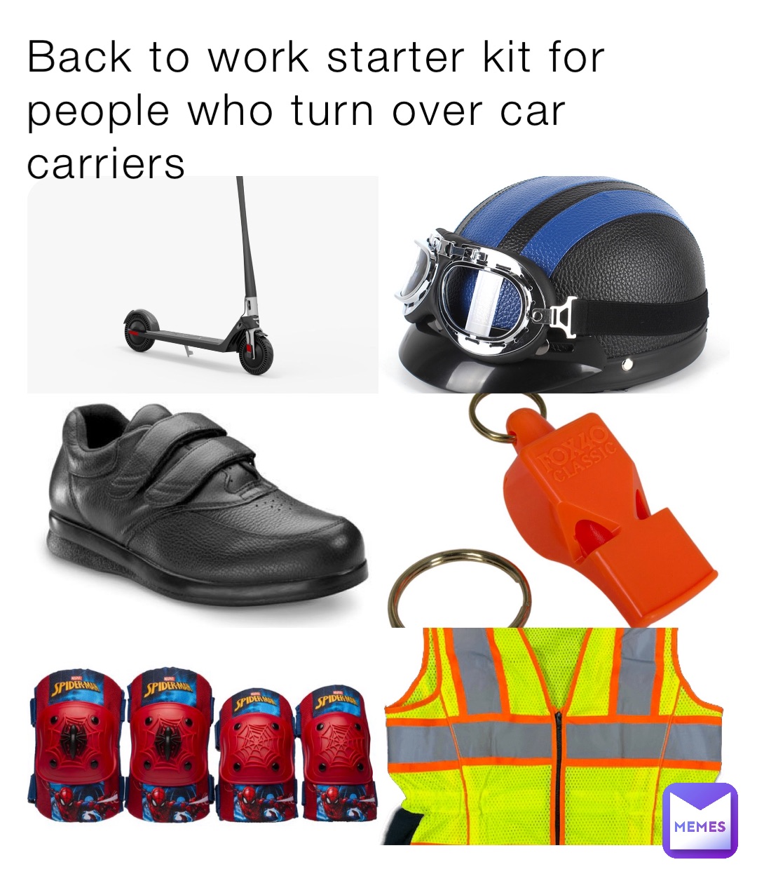 Back to work starter kit for people who turn over car carriers