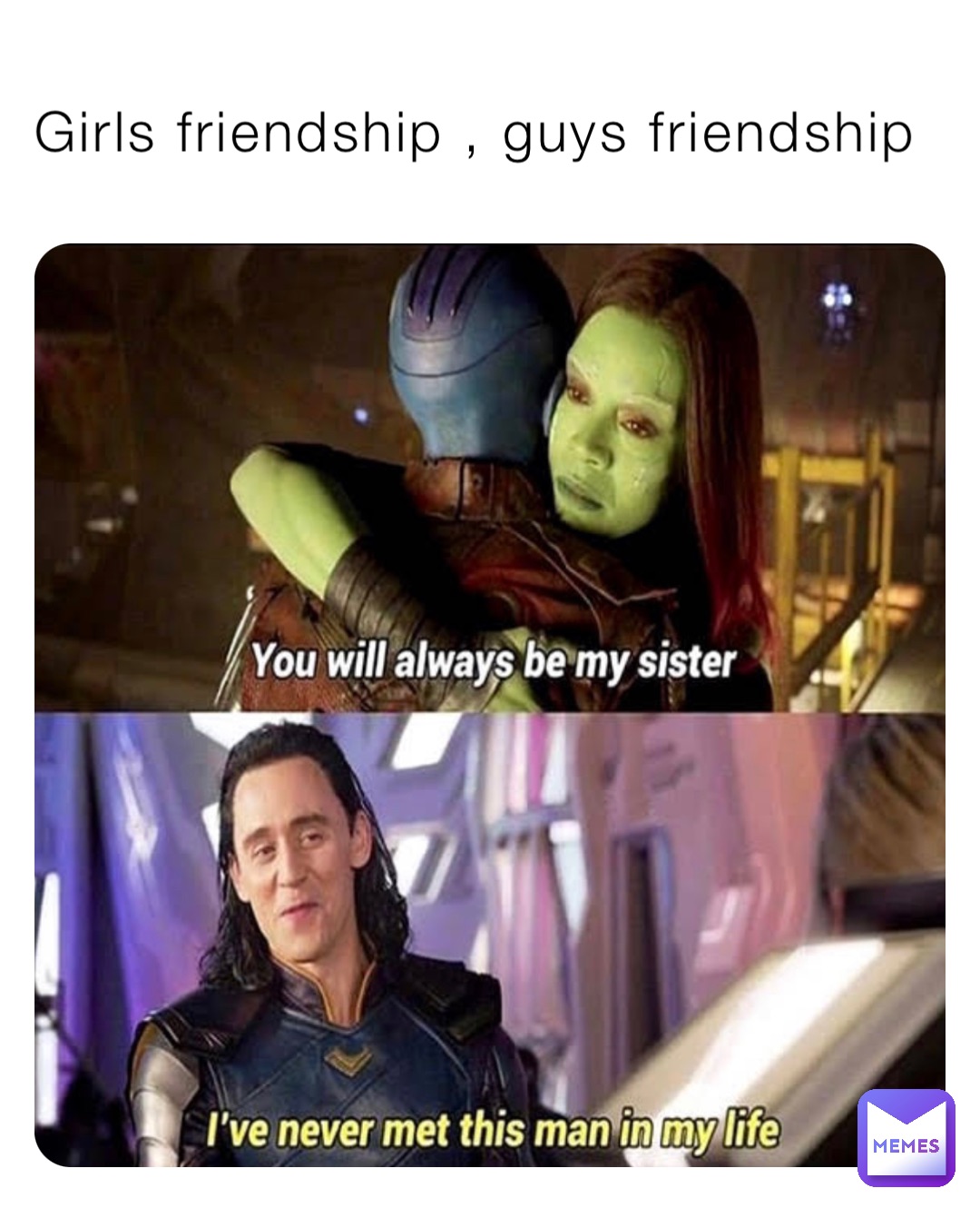 Girls friendship , guys friendship
