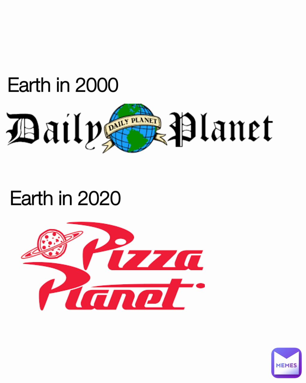 Earth in 2000 Earth in 2020