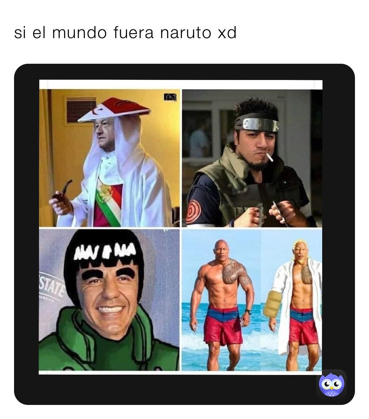 si el mundo fuera naruto xd 