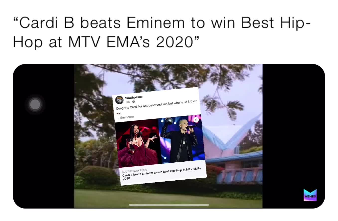 facts  #hiphop  #mtv  #mtvema  #cardib  #eminem  #humor