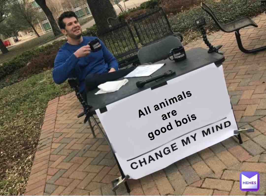 Whenever you meet an animal you Think to yourself What a good boi