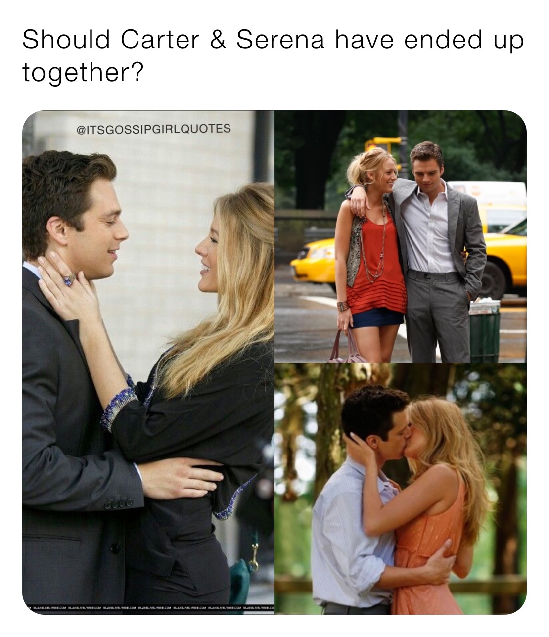 Should Carter & Serena have ended up together?