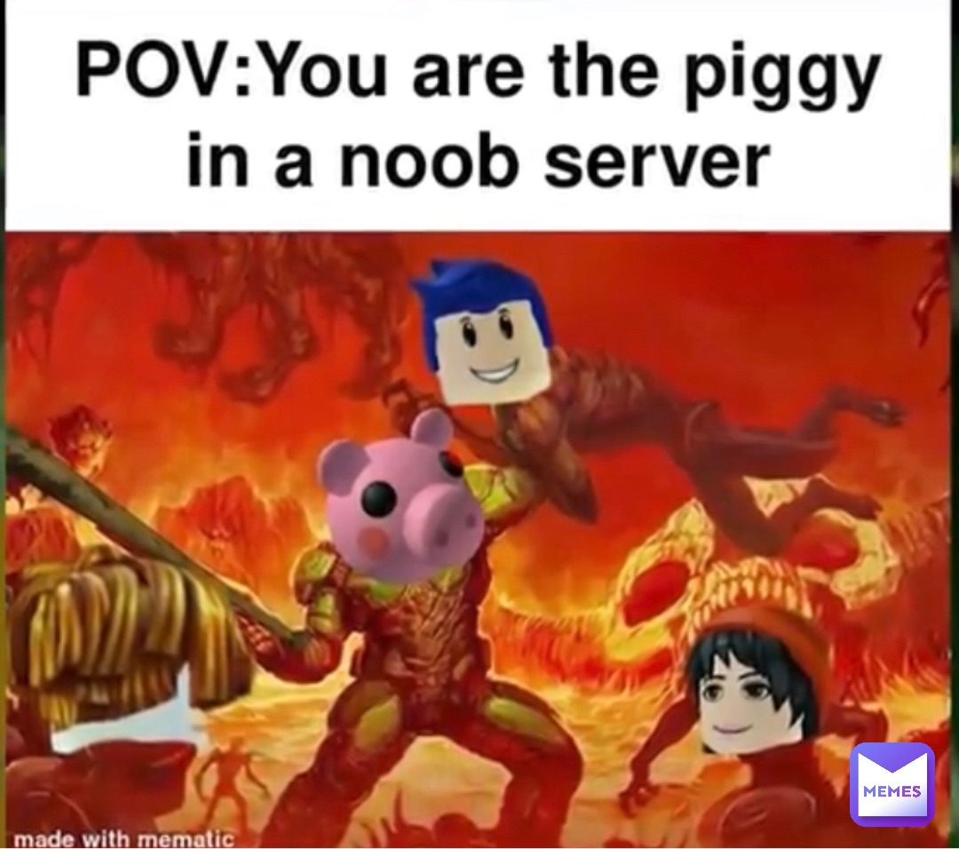 Hero meme, Roblox Piggy