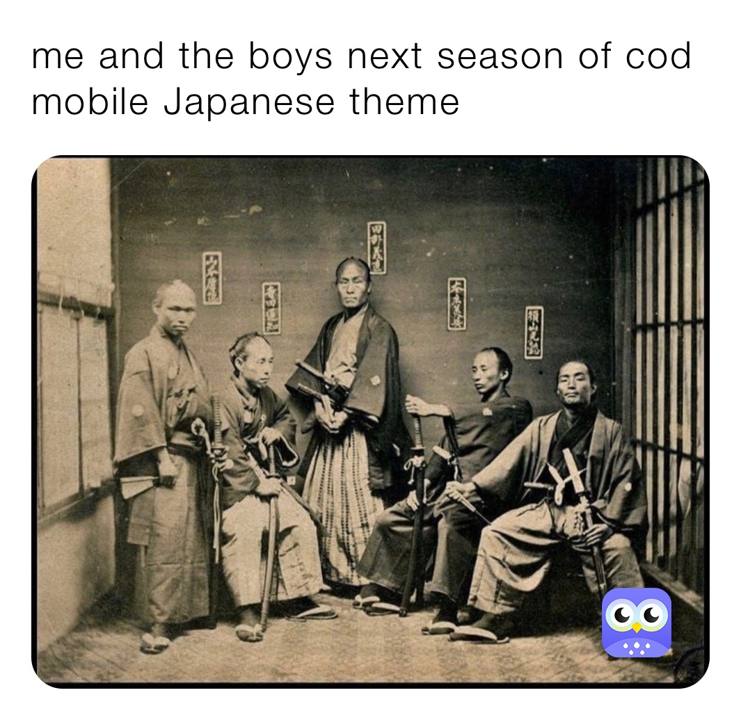 me and the boys next season of cod mobile Japanese theme 