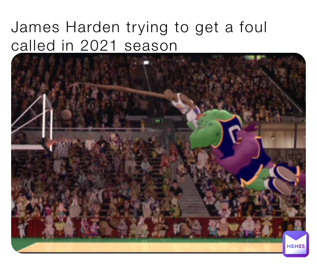 James Harden trying to get a foul called in 2021 season