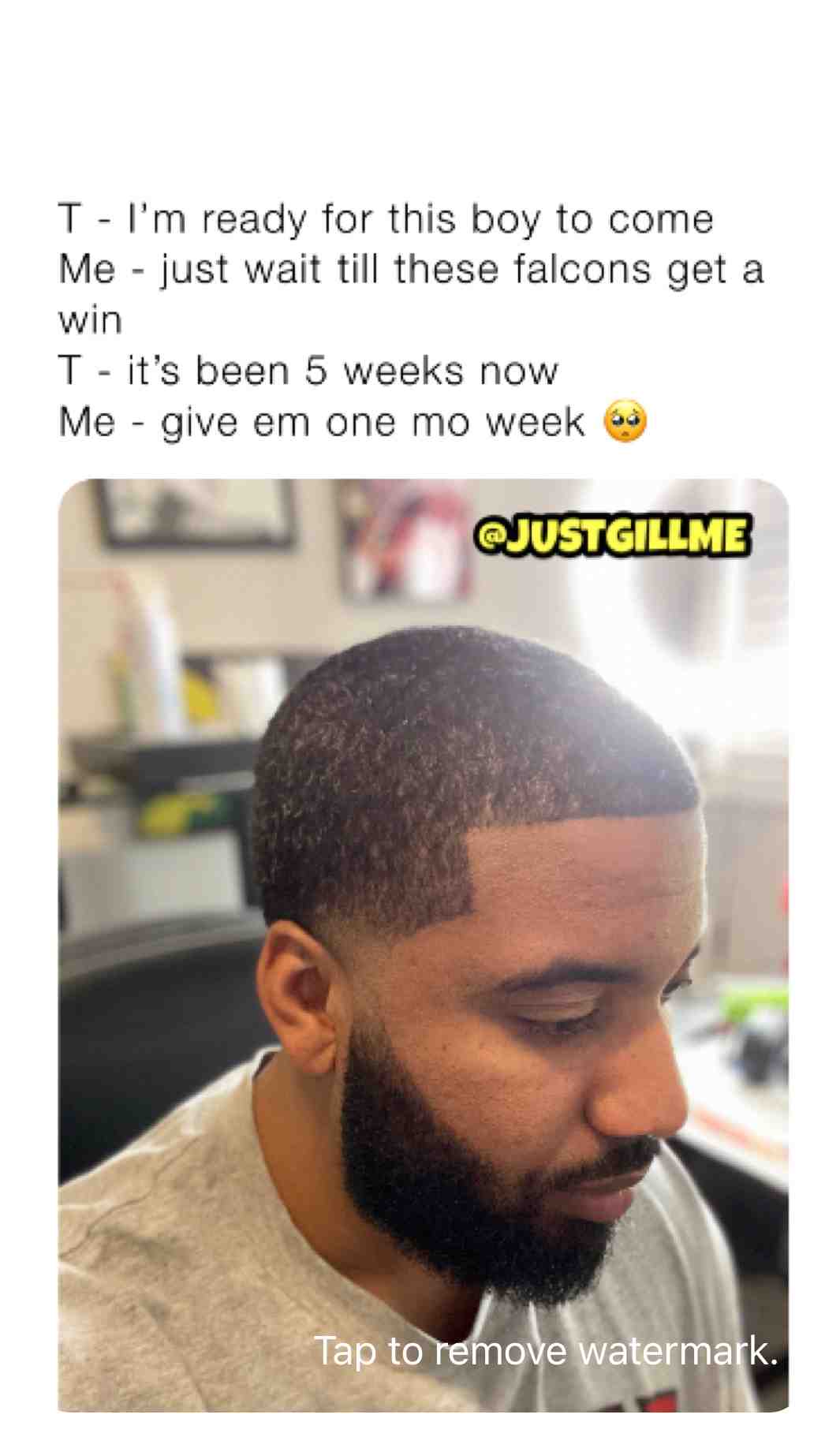 #baby  #pregnant  #falcons  #2020  #lol  #haha  #justgillme  #fresh  #cut  #beardgang  #beard  #freshcut
