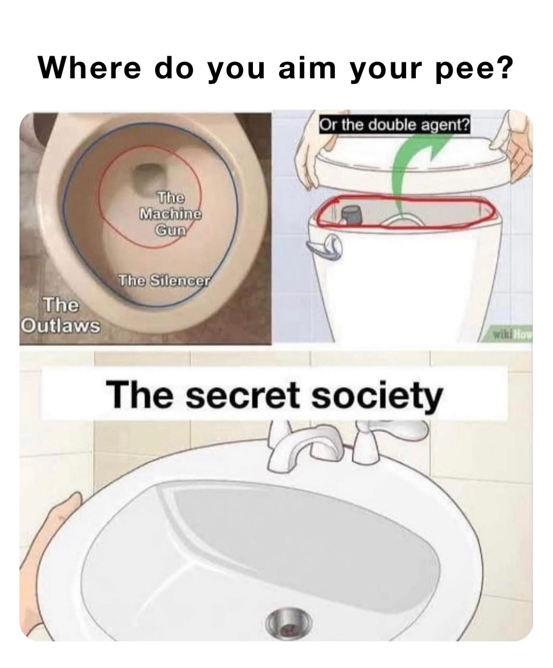 Where do you aim your pee?