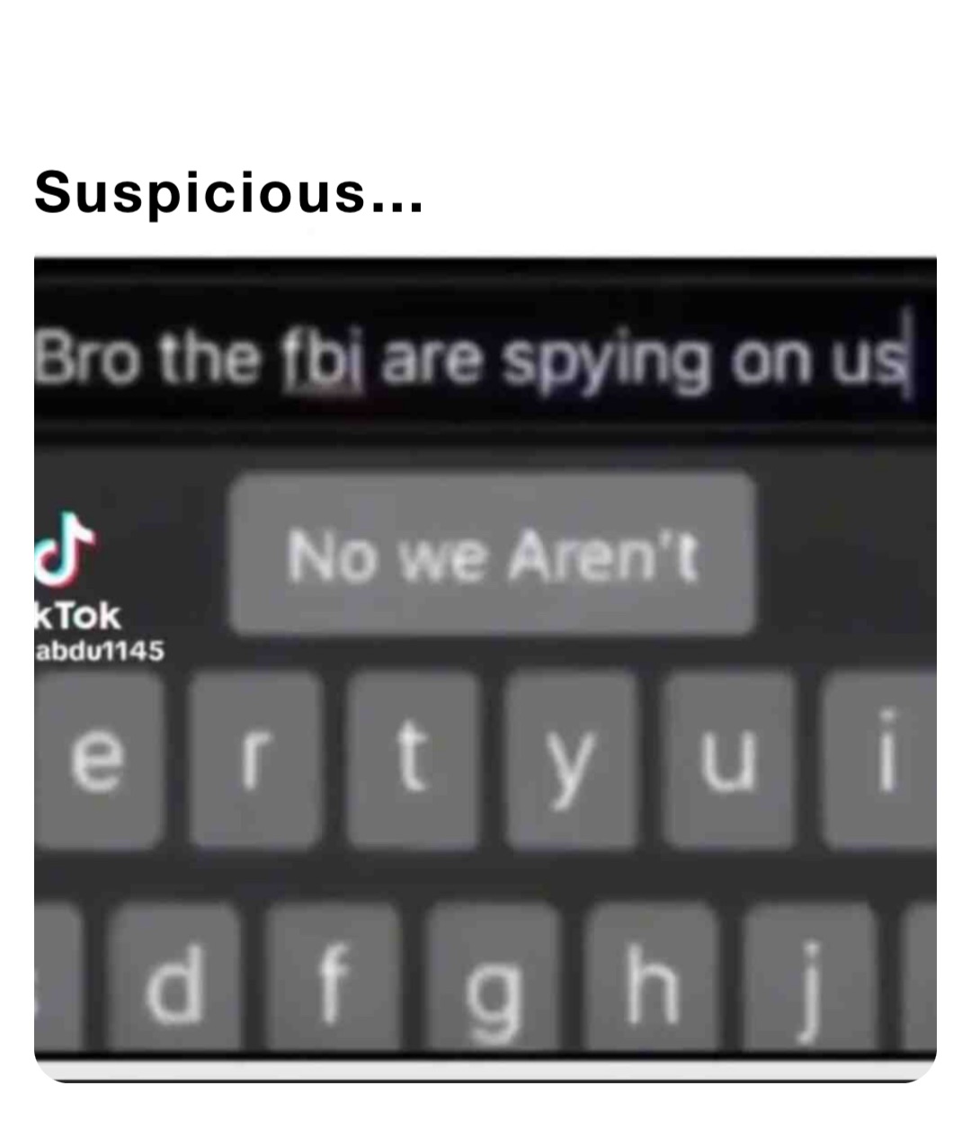 Suspicious…