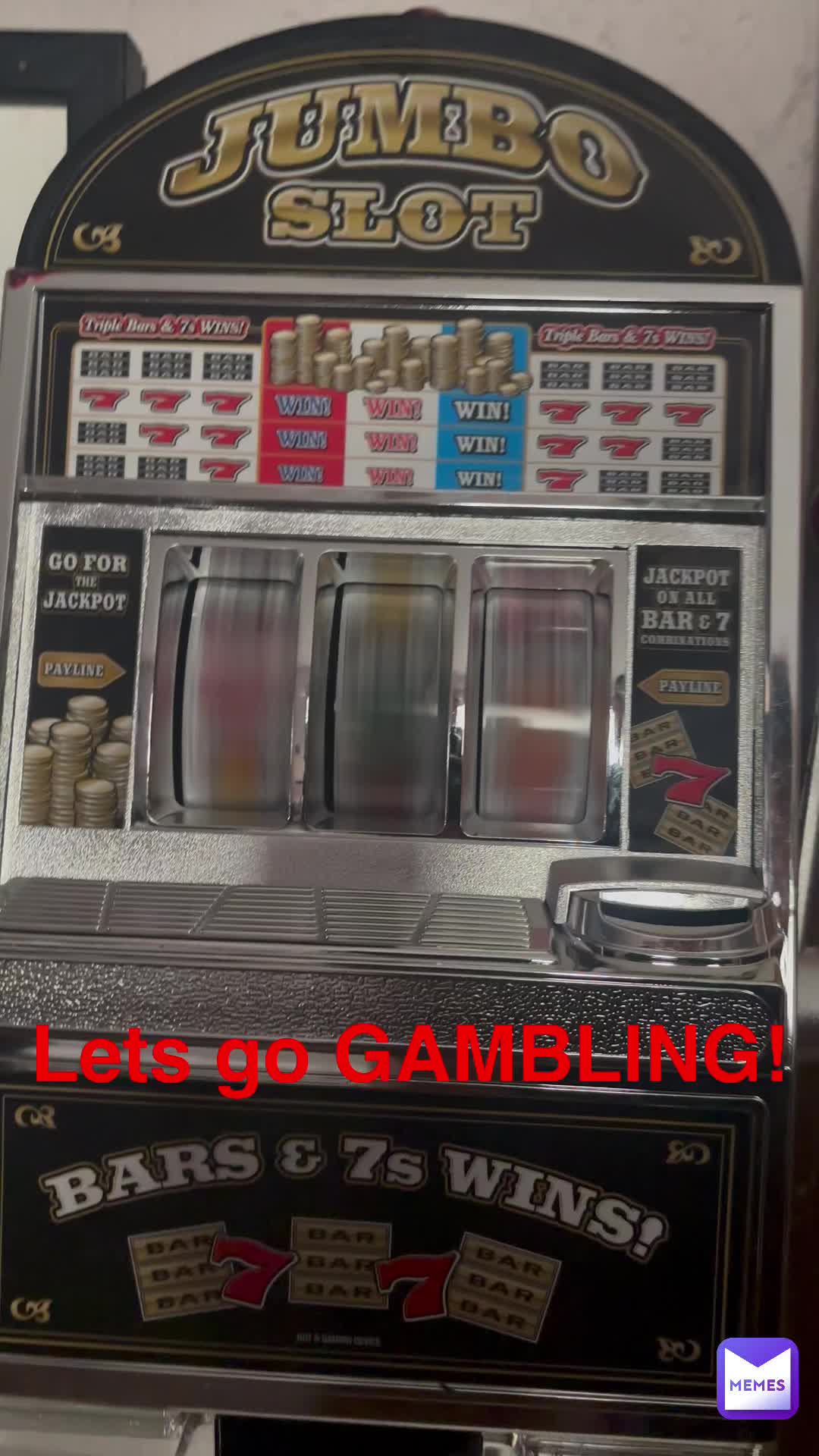 Gambling with an at-home slot machine!