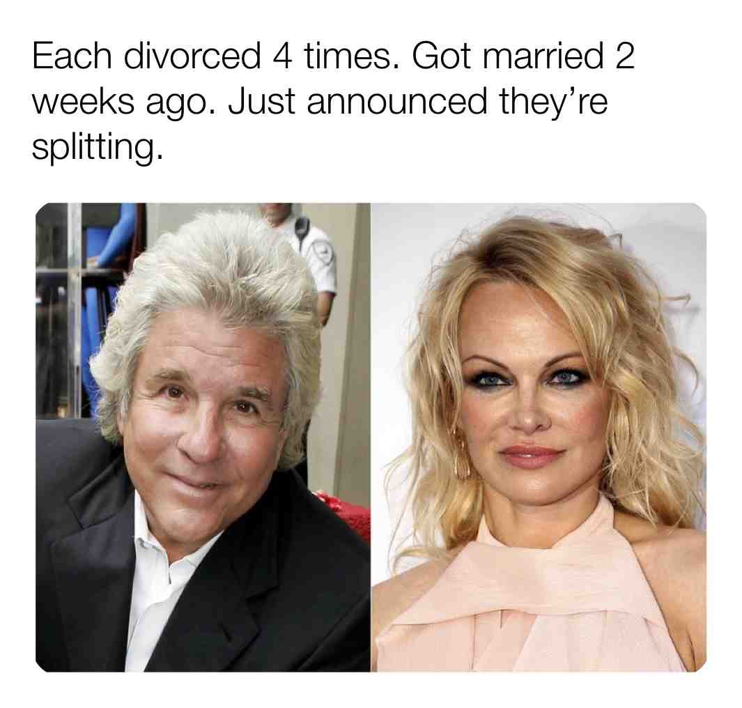 We have our King and Queen of  #divorce