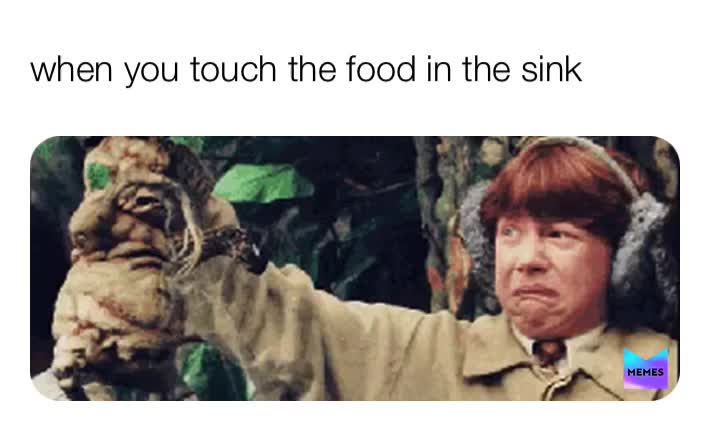 One of the most disgusting experiences one could ever have. 🤢🥴  #sinkfood  #ewww  #ronweasley #grossmemes