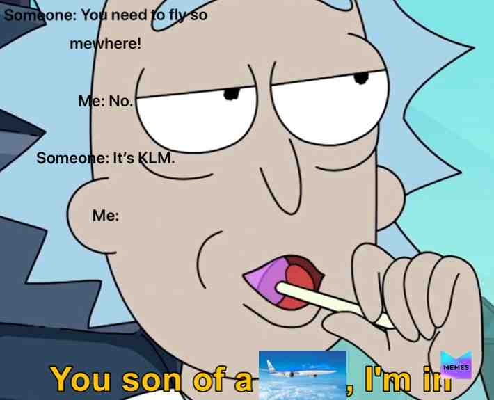 #klm  #rickandmorty  #flying  #travel