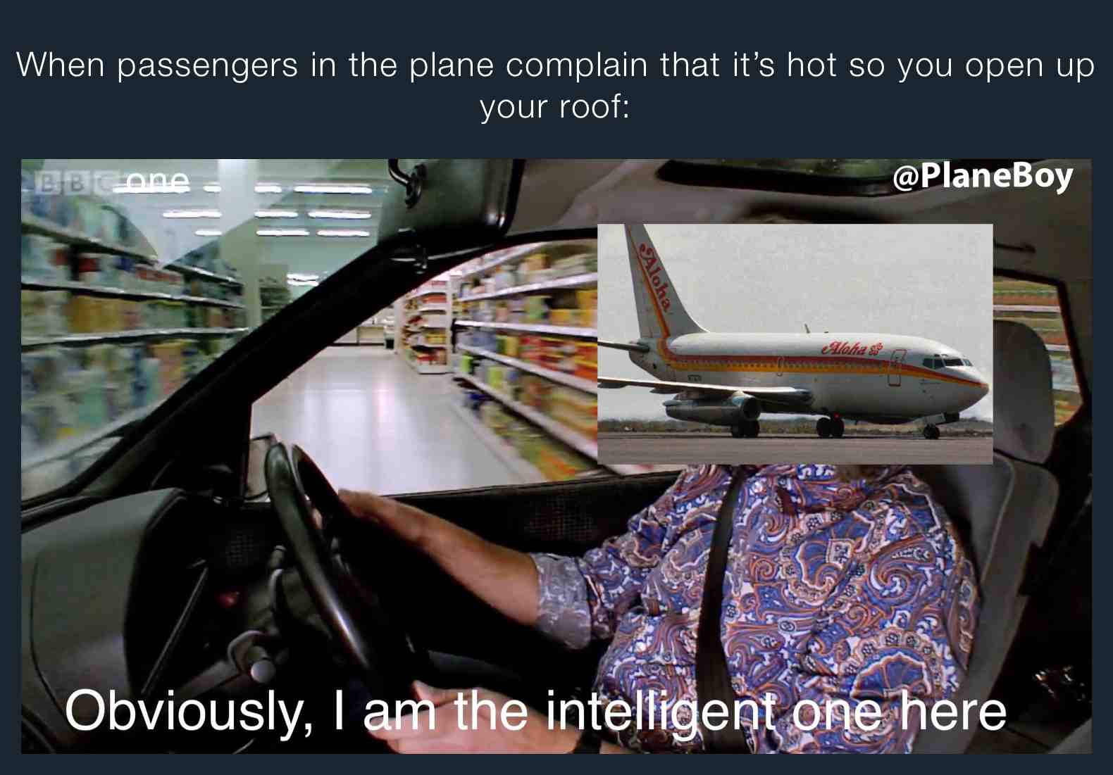 #hot #passenger #roof #aloha243