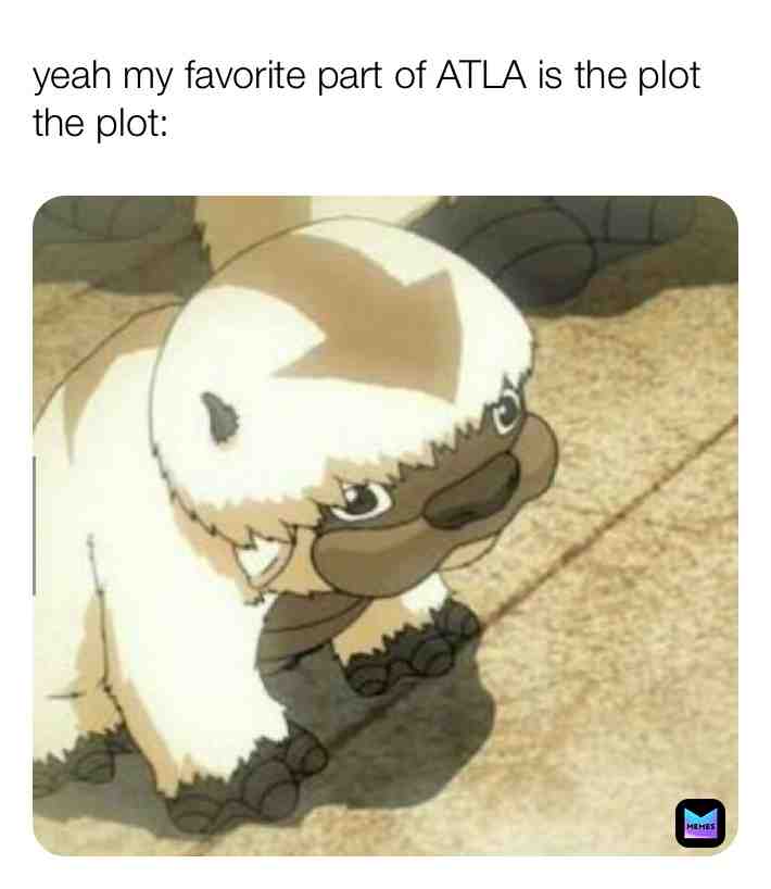 The story is really awesome but hands down gotta give it to baby Appa  ​ #ATLAmeme  #childhoodmemories