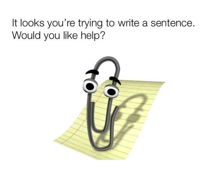 #word  #paperclip  #spelling  #misspelling  #grammar  #microsoftword  #paper  #clip
