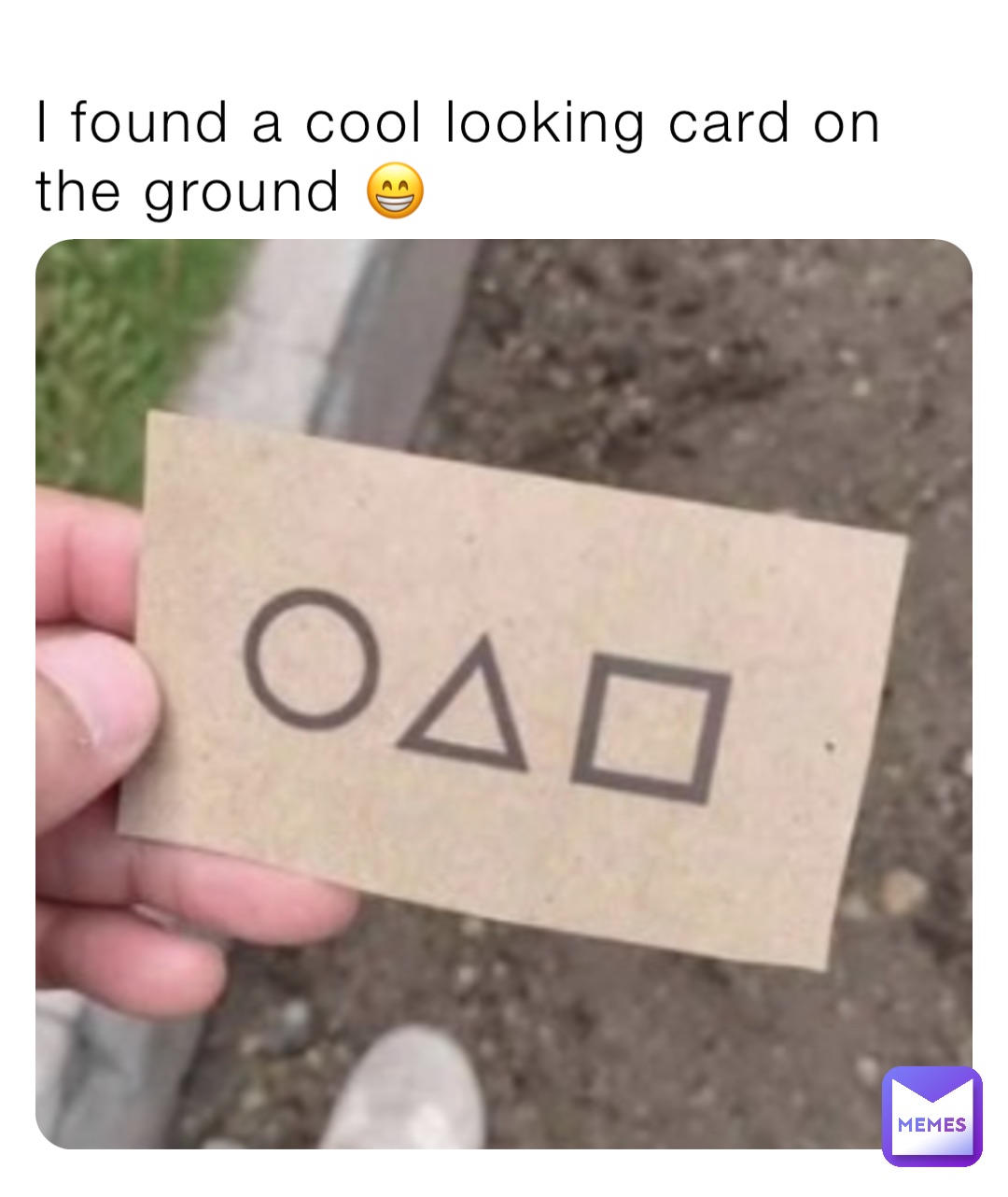 I found a cool looking card on the ground 😁