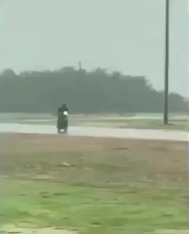 Man is enjoying life