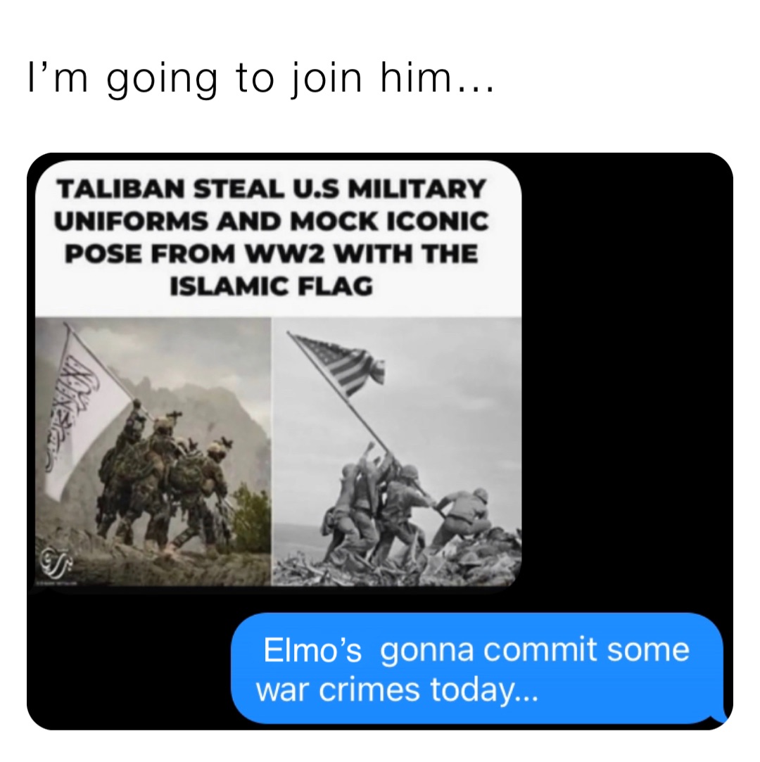 I’m going to join him… Elmo’s