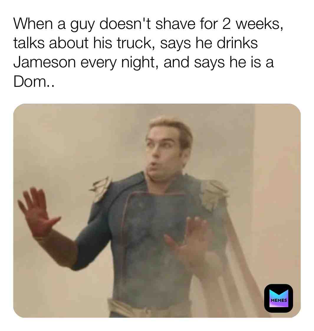Meme shared by @eyelinerdevil