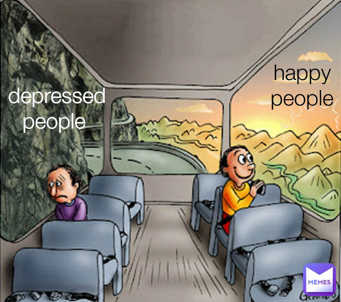 happy people depressed people 