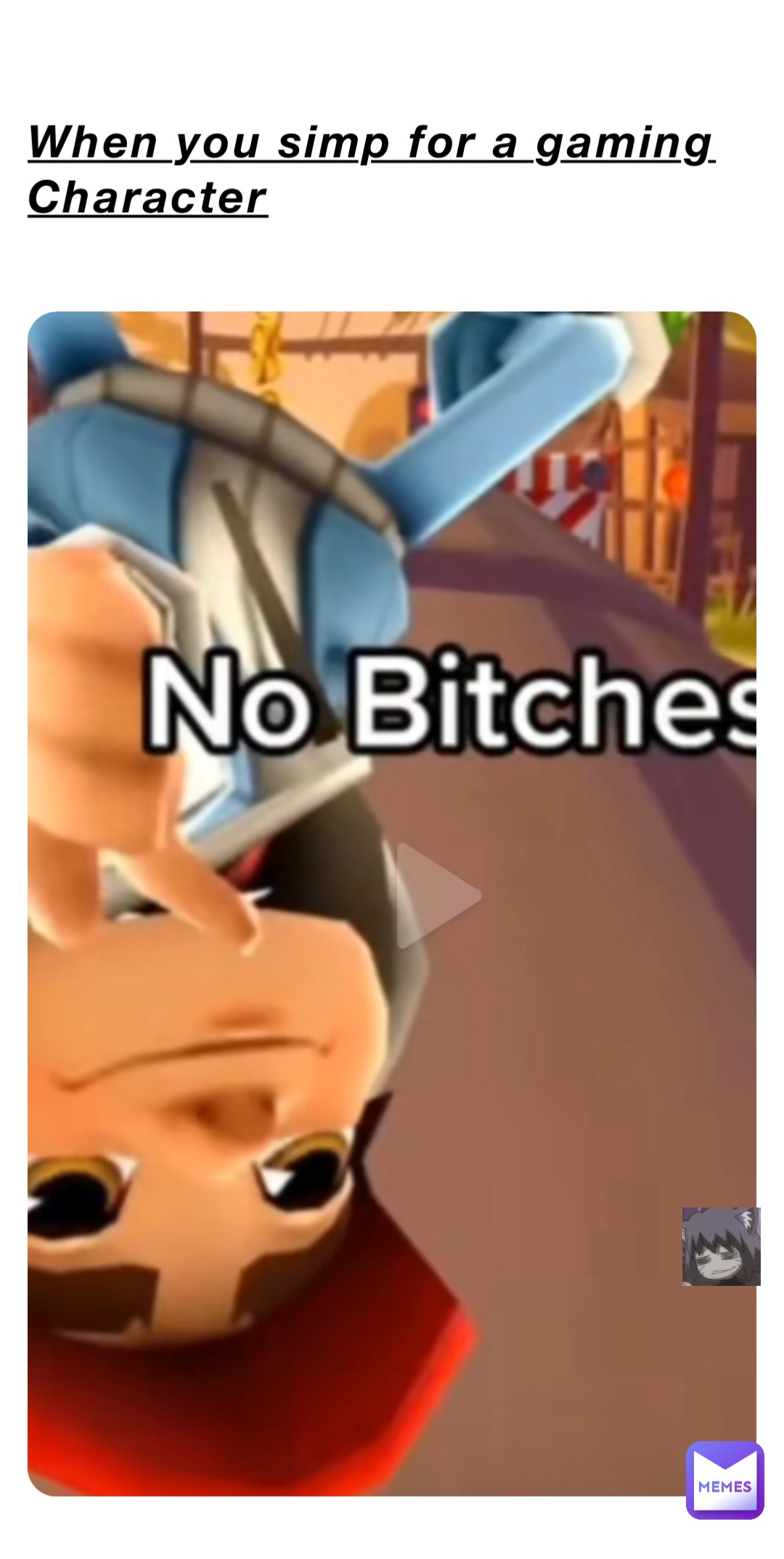 When you simp for a gaming Character | @ITURBOI | Memes