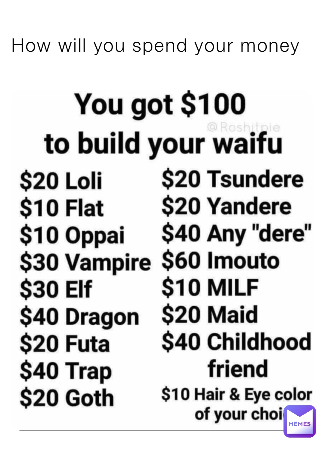 How will you spend your money