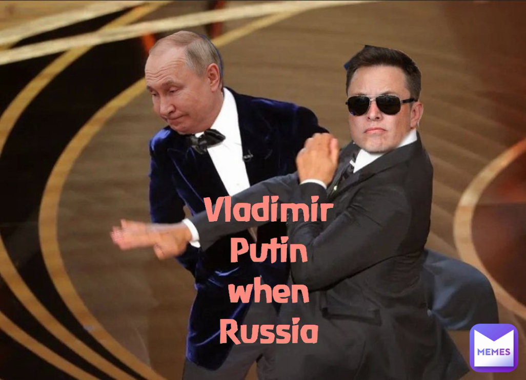 When Vladimir Putin gets slapped with multiple sanctions  Vladimir Putin when Russia gets hit with the sanctions 