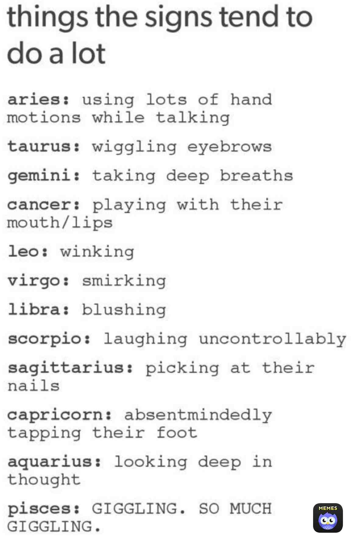 I am so srry 😑 for so many fricken zodiac posts