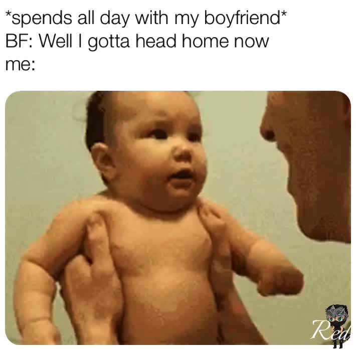 When boo gotta leave
 #boyfriend  #relationshipmemes  #funnyhumour